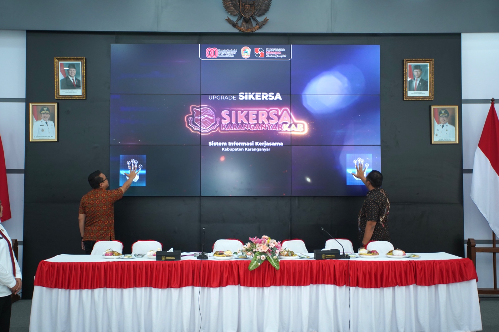 Launching Aplikasi Upgrade SIKERSA oleh Bupati dan Wakil Bupati  Karanganyar